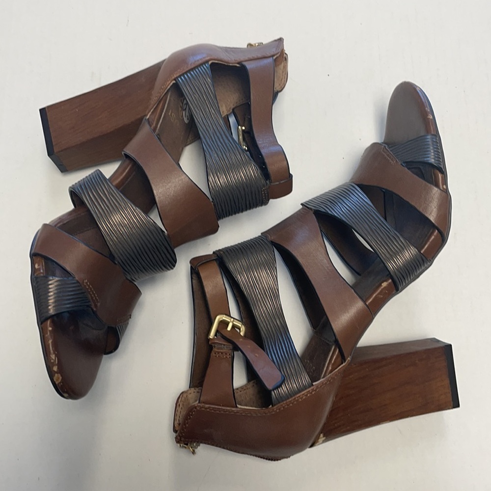 Isola wooden heel sandals